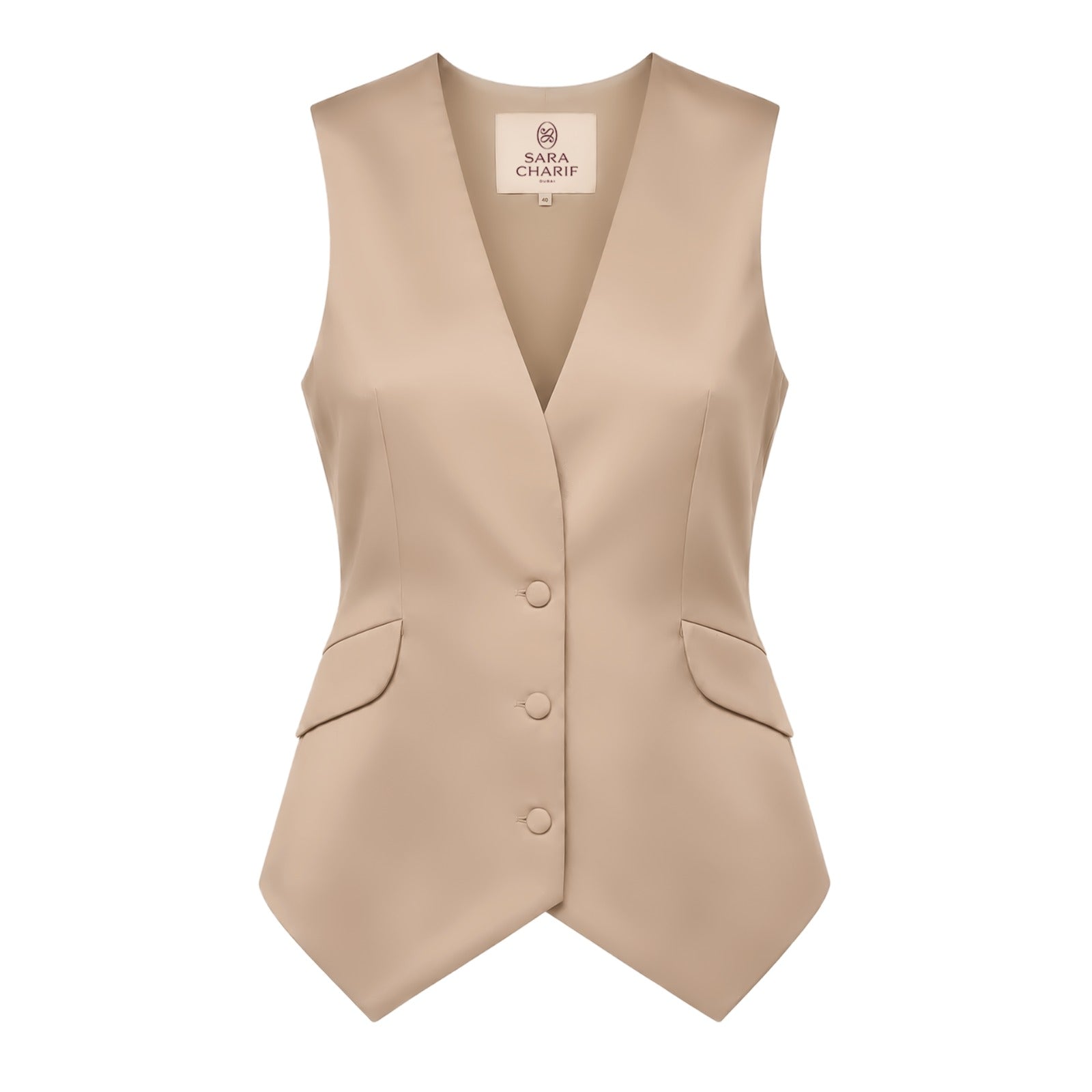 Clea Vest - Bronze ghost mannequin