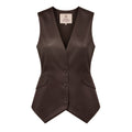 Clea Vest - Espresso Brown ghost mannequin