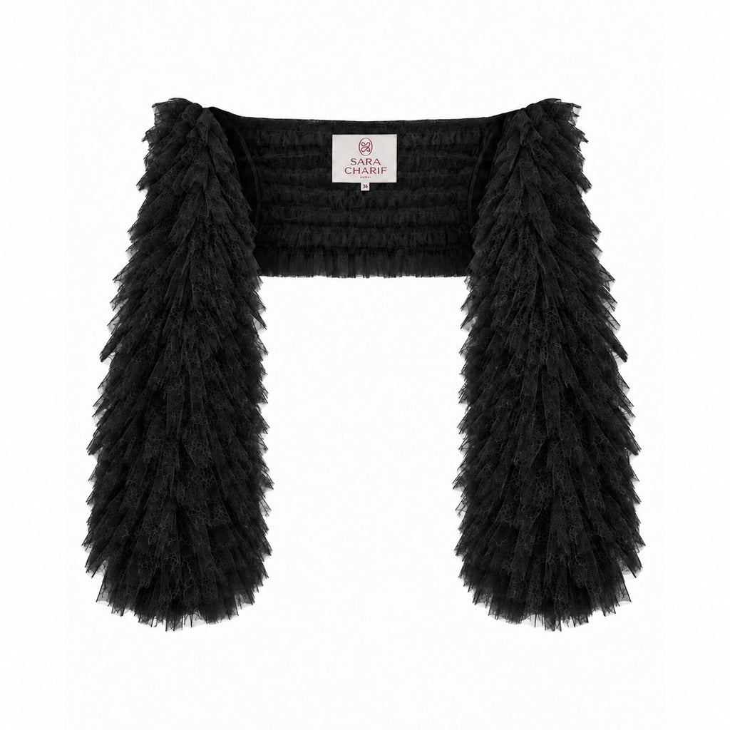 Heirloom Bolero - Black ghost mannequin