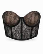 Kaia Corset - Black ghost mannequin