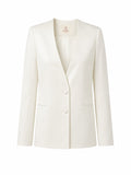 Nara Blazer - Ivory ghost mannequin
