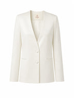 Nara Blazer - Ivory ghost mannequin