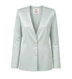 Nara Blazer - Mint Green ghost mannequin