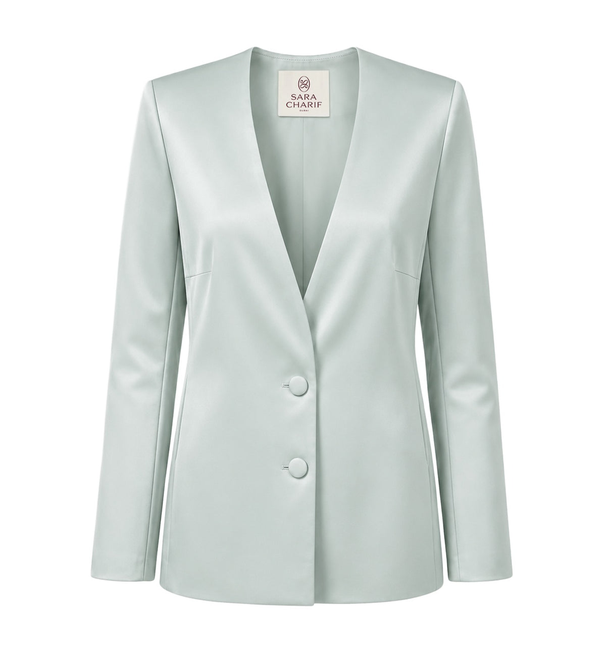 Nara Blazer - Mint Green ghost mannequin