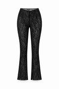 Nocturne Lace Leggings - Black ghost mannequin