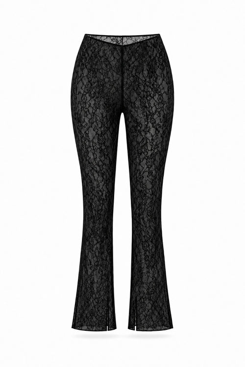 Nocturne Lace Leggings - Black ghost mannequin