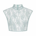 Remnant Lace Top - Mint Green ghost mannequin