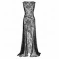 Reverie Lace Dress - Black ghost mannequin
