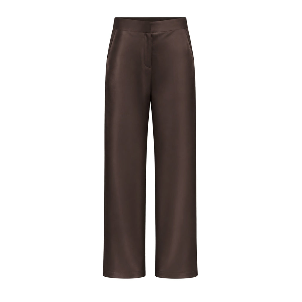 Seraphine Trousers - Espresso Brown ghost mannequin