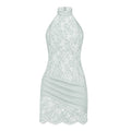 Skye Lace Dress - Mint Green ghost mannequin