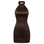 Solace Dress - Espresso Brown ghost mannequin