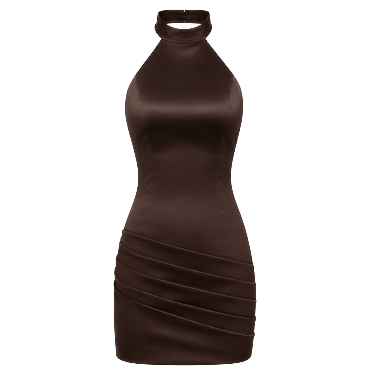 Solace Dress - Espresso Brown ghost mannequin