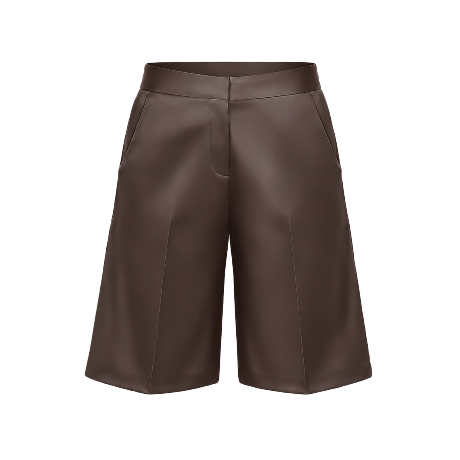Valeria Shorts - Espresso Brown ghost mannequin
