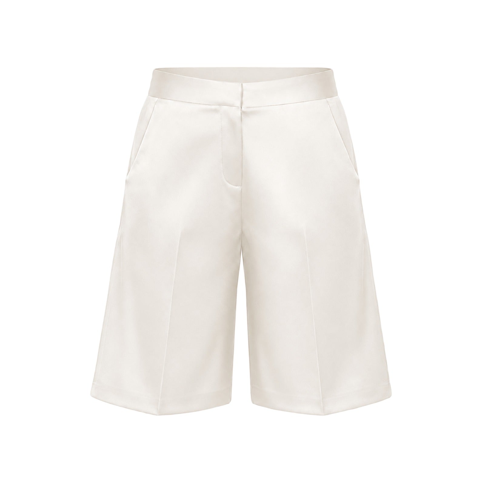 Valeria Shorts - Ivory ghost mannequin