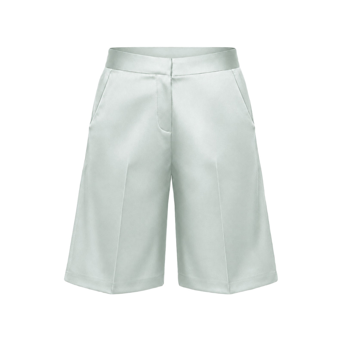 Valeria Shorts - Mint Green ghost mannequin