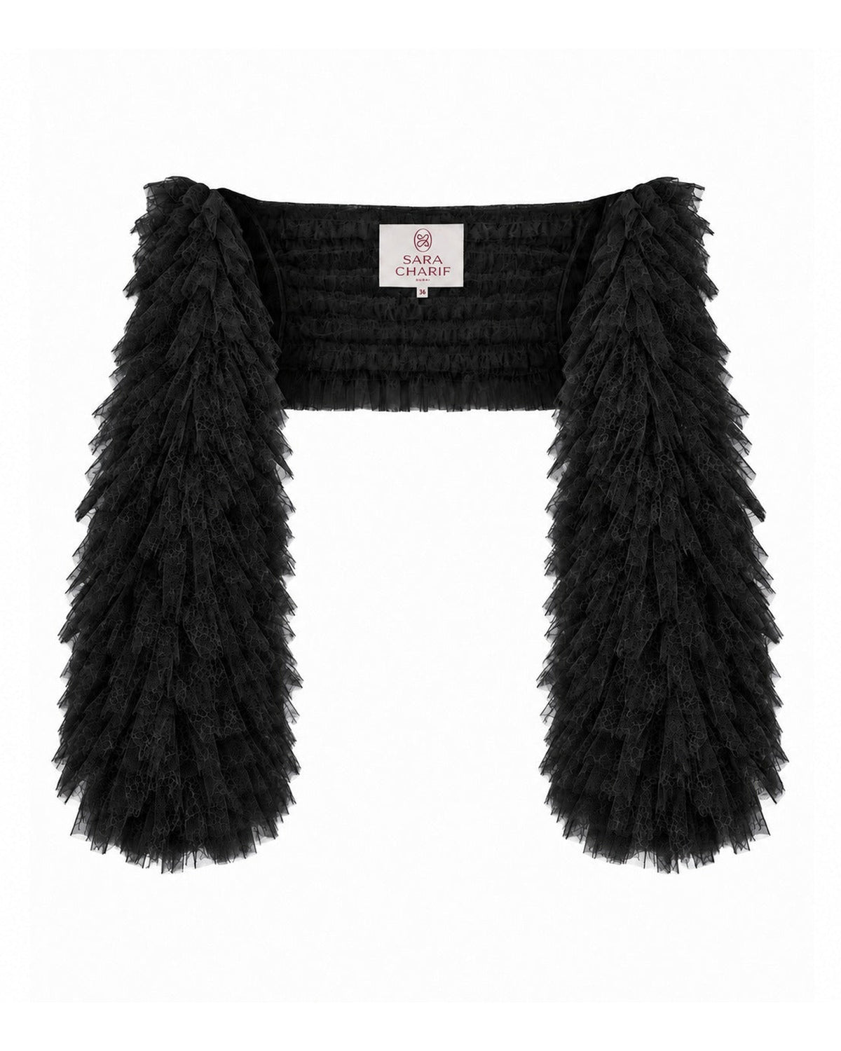 Heirloom Bolero - Black ghost mannequin
