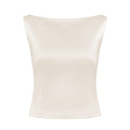Elvira Top - Ivory ghost mannequin