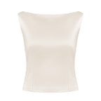 Elvira Top - Ivory ghost mannequin